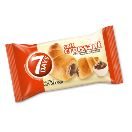 7 DAYS 7 Days Soft Croissant Chocolate Croissant 2.65 oz., PK24 500120101